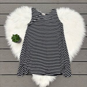 LOFT Striped Sleeveless Dress